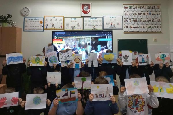 Dalyvauta piešinių konkurse