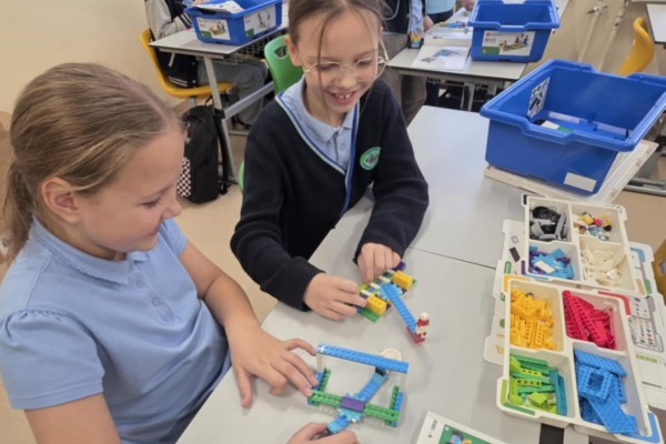 TECHNOLOGIJŲ PAMOKA SU LEGO BRICQ KALADĖLĖMIS